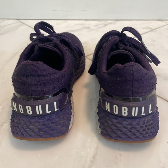 NoBull Project purple knit runners men/youth 6, women’s 7.5 workout gym comfort - Picture 5 of 9